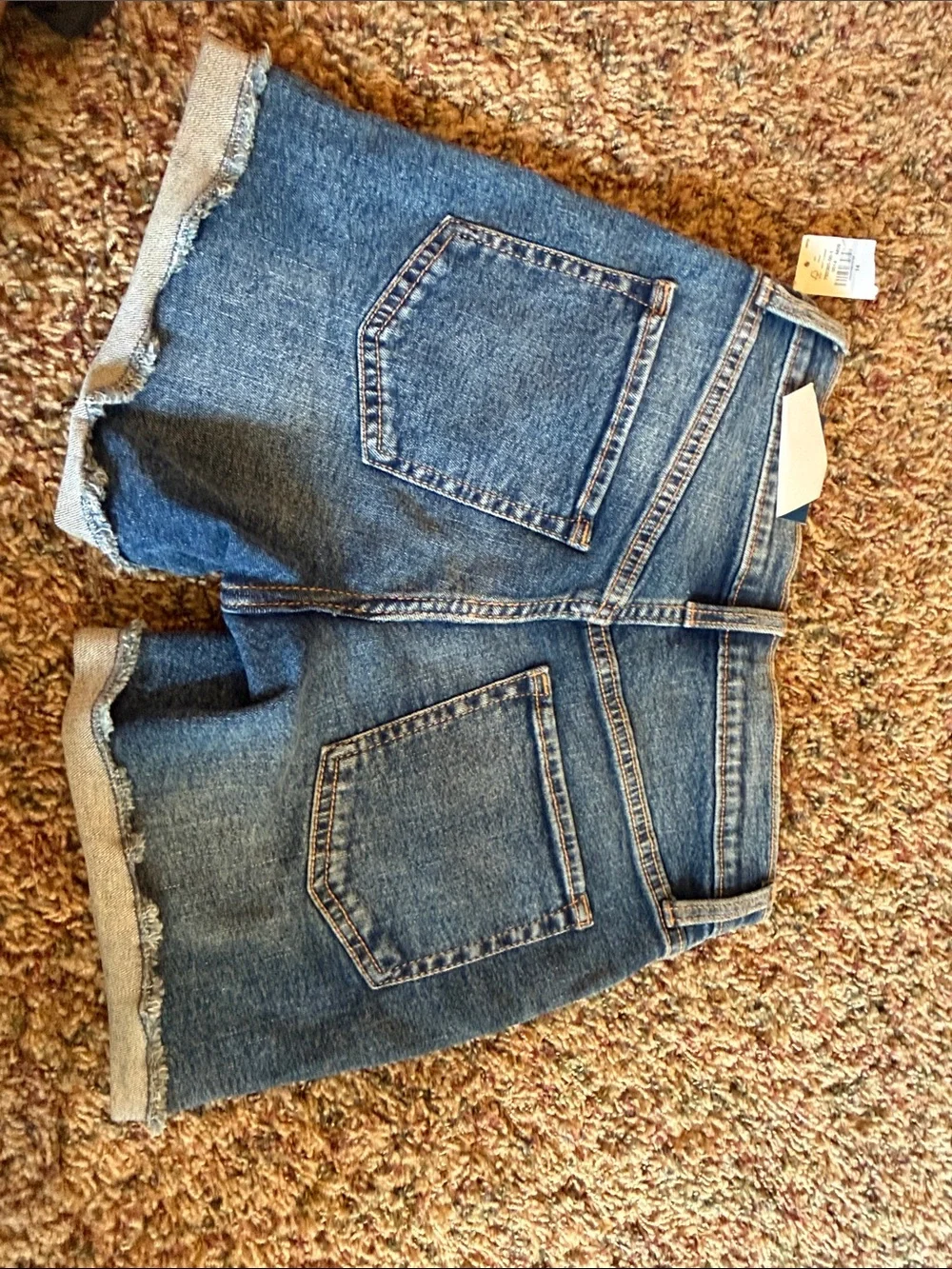 Old Navy Girls Medium Blue Distressed Denim Shorts